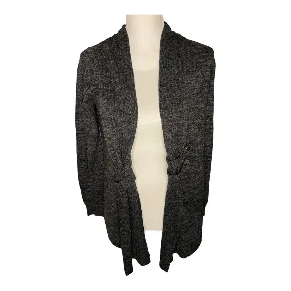 Apt. 9 Women’s Small‎ Open Front Long Heather Gray Cardigan